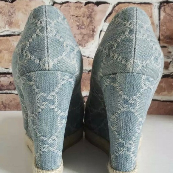 Gucci Monogram Wedge Denim - Picture 3 of 8